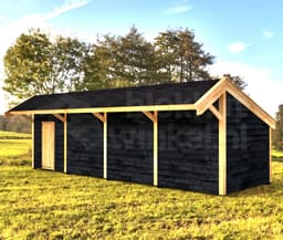 kapschuur Woodvision Kapschuur Modulair Rijnland 1400x310 (4 vakken) - Woodvision - WVKMRI1400310 - 1400x440