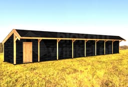 kapschuur Woodvision Kapschuur Modulair Rijnland 2800x310 (8 vakken) - Woodvision - WVKMRI2800310 - 2800x440