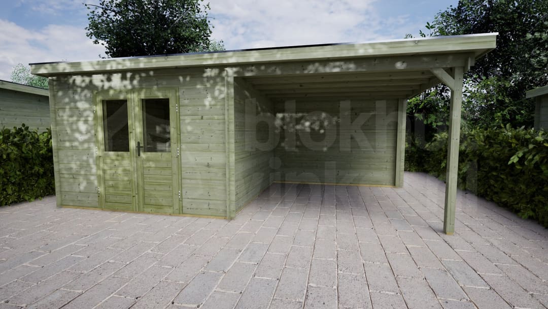 Blokhut Zonnebloem 300x300 + 300 Keteldruk geïmpregneerd | Inclusief EPDM, fundamentbalken en bezorging! - BHW Select - BL283030B30223 - 320x320 Blokhut Zonnebloem 300x300 + 300 Keteldruk geïmpregneerd | Inclusief EPDM, fundamentbalken en bezorging! - BHW Select - BL283030B30223 - 320x320