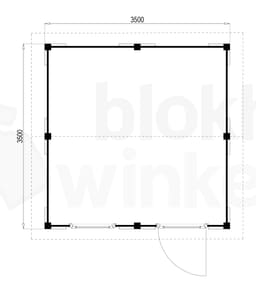 blokhut Oregon 350x350 - Luxhouse - FFOR350350 - 350x350