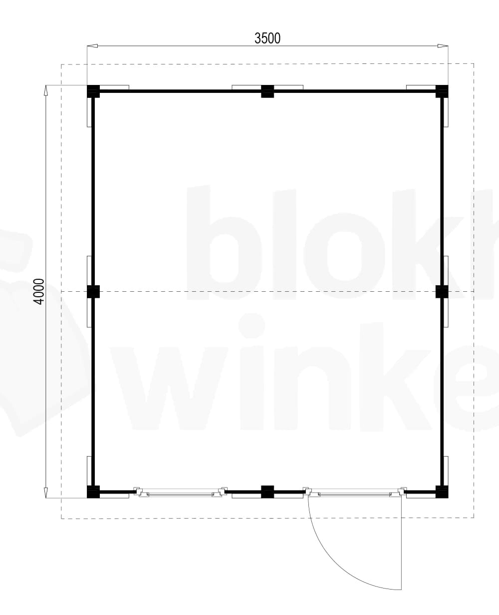blokhut Oregon 350x400 - Luxhouse - FFOR350400 - 350x400 blokhut Oregon 350x400 - Luxhouse - FFOR350400 - 350x400