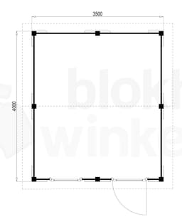 blokhut Oregon 350x400 - Luxhouse - FFOR350400 - 350x400