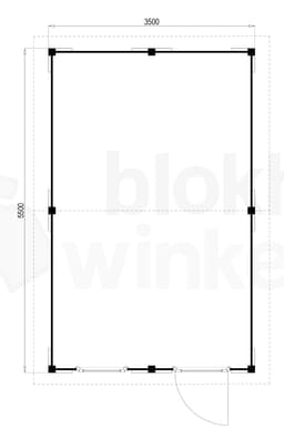 blokhut Oregon 350x550 - Luxhouse - FFOR350550 - 350x550