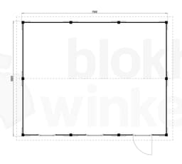 blokhut Oregon 700x550 geïmpregneerd - Luxhouse - FFOR700550-DI - 700x550