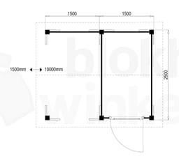 blokhut Oregon Lounge 150x250 - Luxhouse - FFORLO150250 - 150x250