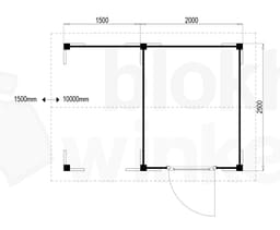 blokhut Oregon Lounge 200x250 - Luxhouse - FFORLO200250 - 200x250
