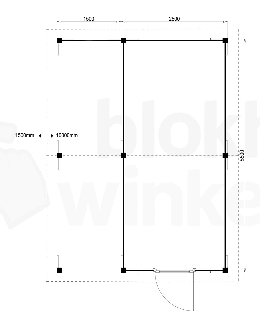 blokhut Oregon Lounge 250x550 - Luxhouse - FFORLO250550 - 250x550 blokhut Oregon Lounge 250x550 - Luxhouse - FFORLO250550 - 250x550
