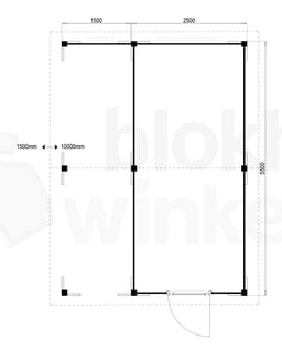 blokhut Oregon Lounge 250x550 - Luxhouse - FFORLO250550 - 250x550