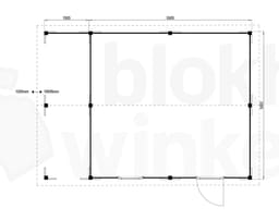 blokhut Oregon Lounge 550x500 - Luxhouse - FFORLO550500 - 550x500