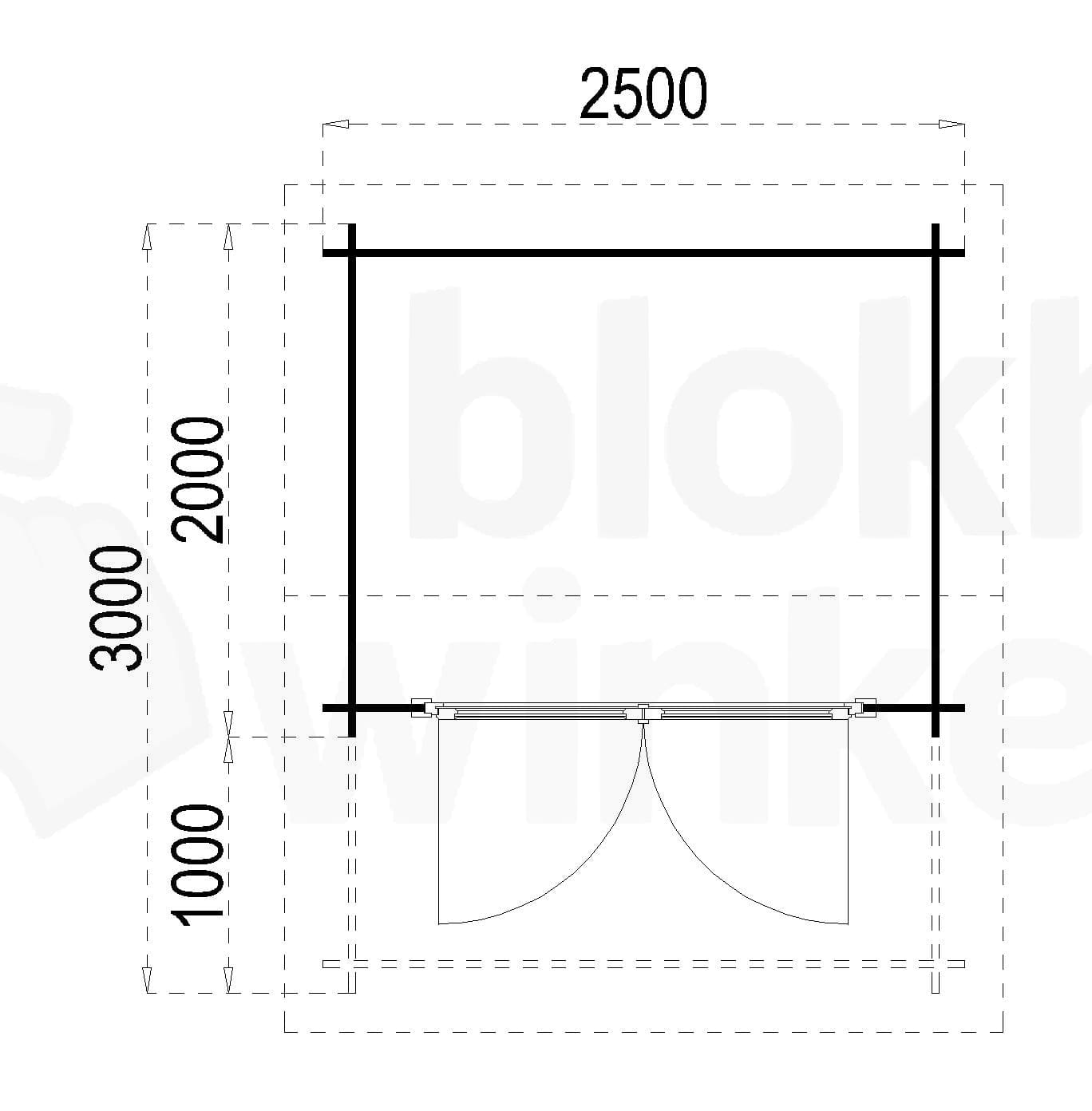 Plattegrond Texas 250x200
