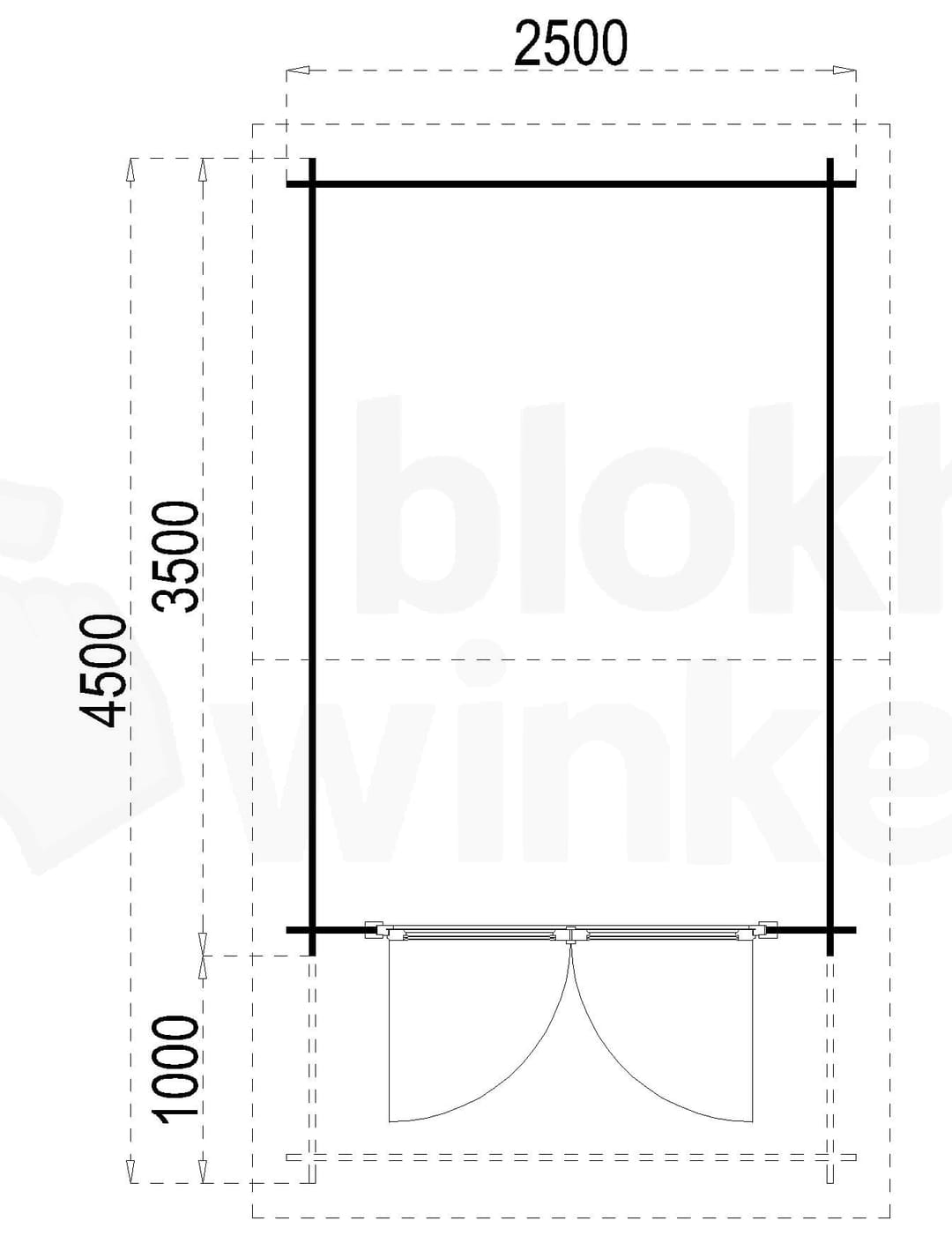 plattegrond afbeelding blokhut Texas 250x350 plattegrond afbeelding blokhut Texas 250x350