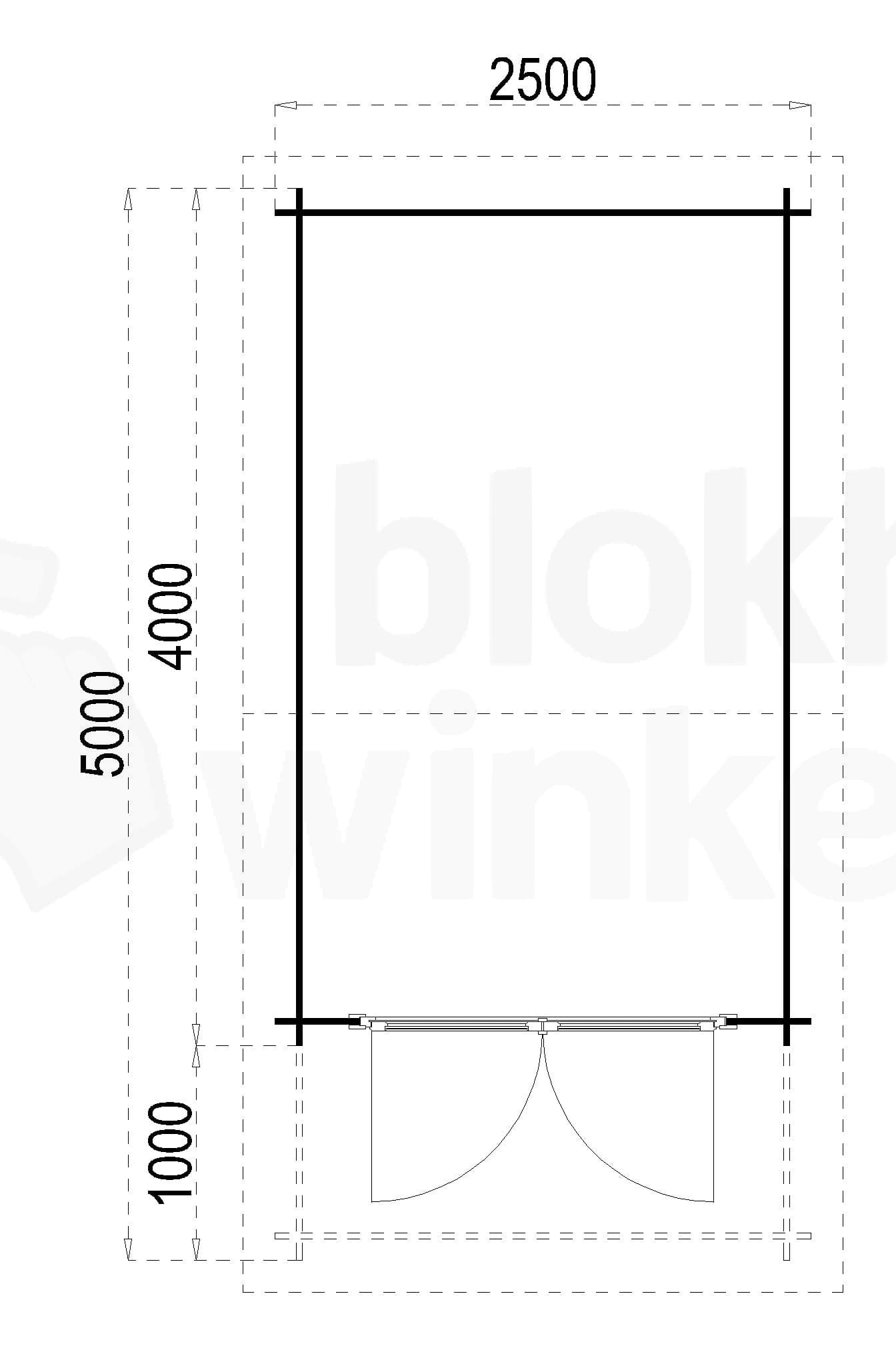 Plattegrond Texas 250x400