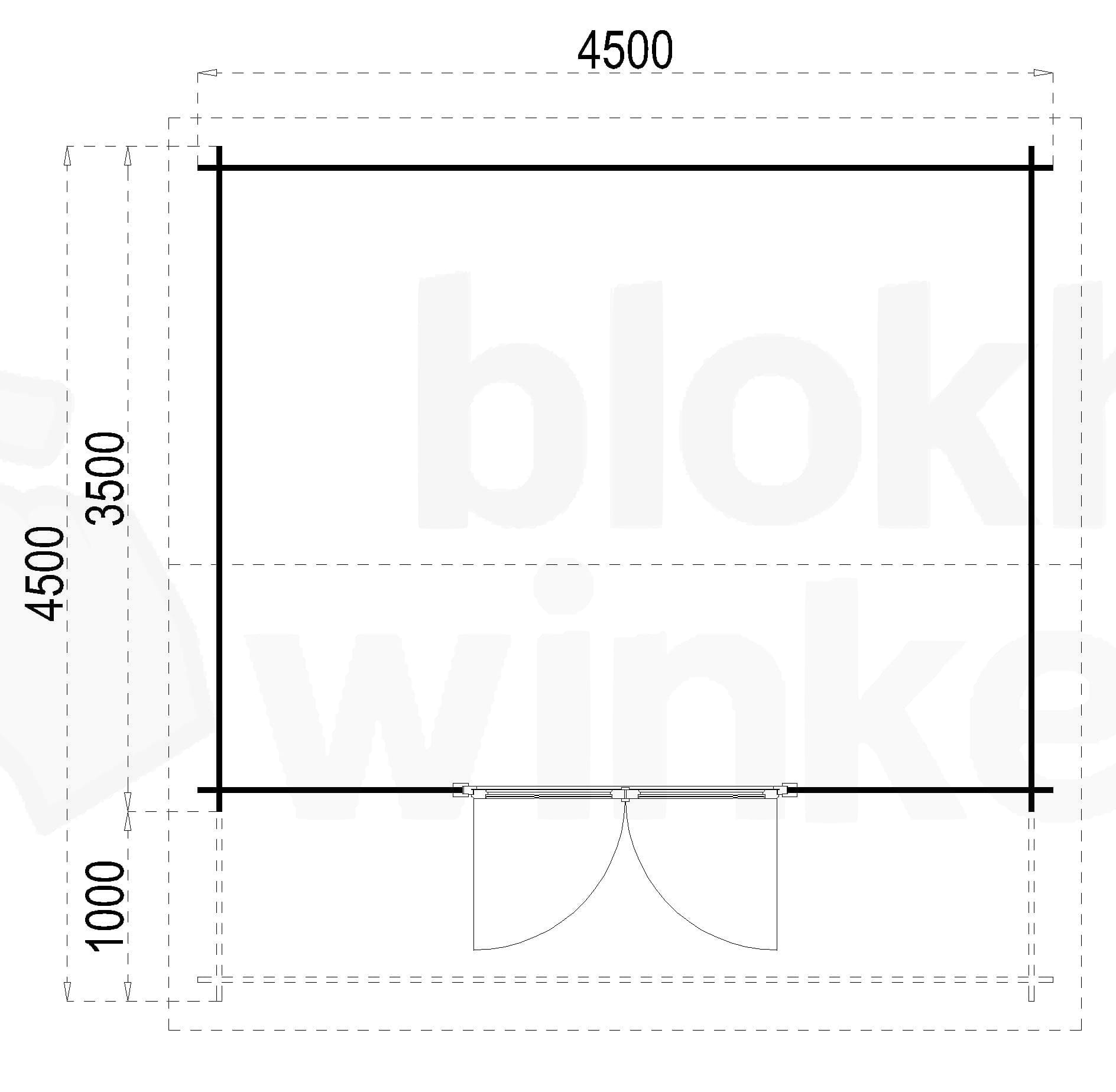 Plattegrond Texas 450x350 geïmpregneerd
