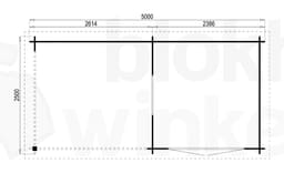 Plattegrond Interflex blokhut Arnedo Gecoat