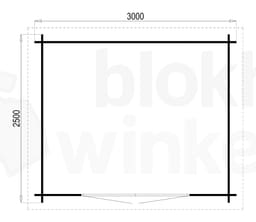 Plattegrond Interflex blokhut Metro S Gecoat