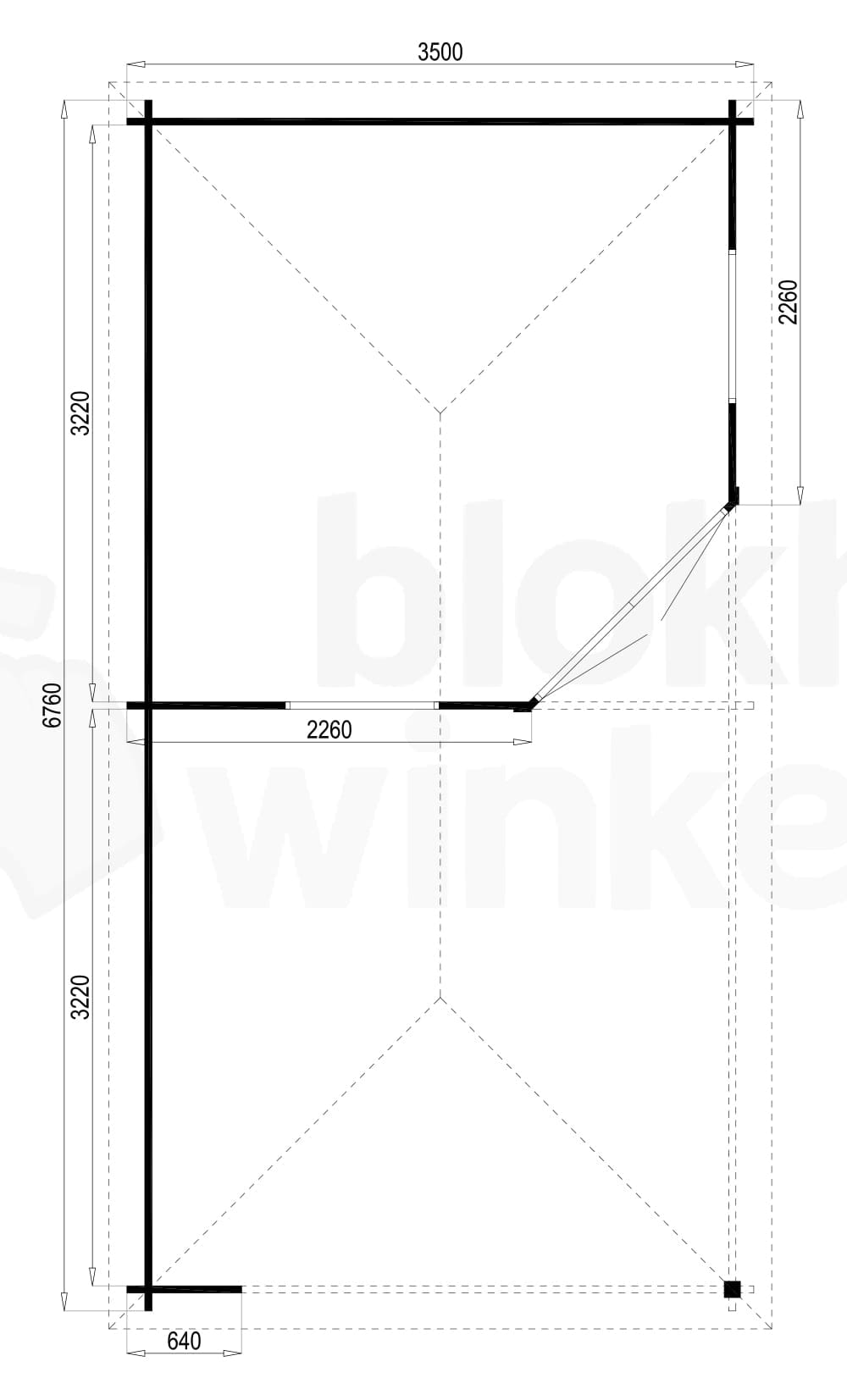 Plattegrond Interflex blokhut Salamanca Side Plattegrond Interflex blokhut Salamanca Side
