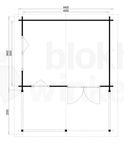Plattegrond Interflex blokhut Sevilla B Gecoat