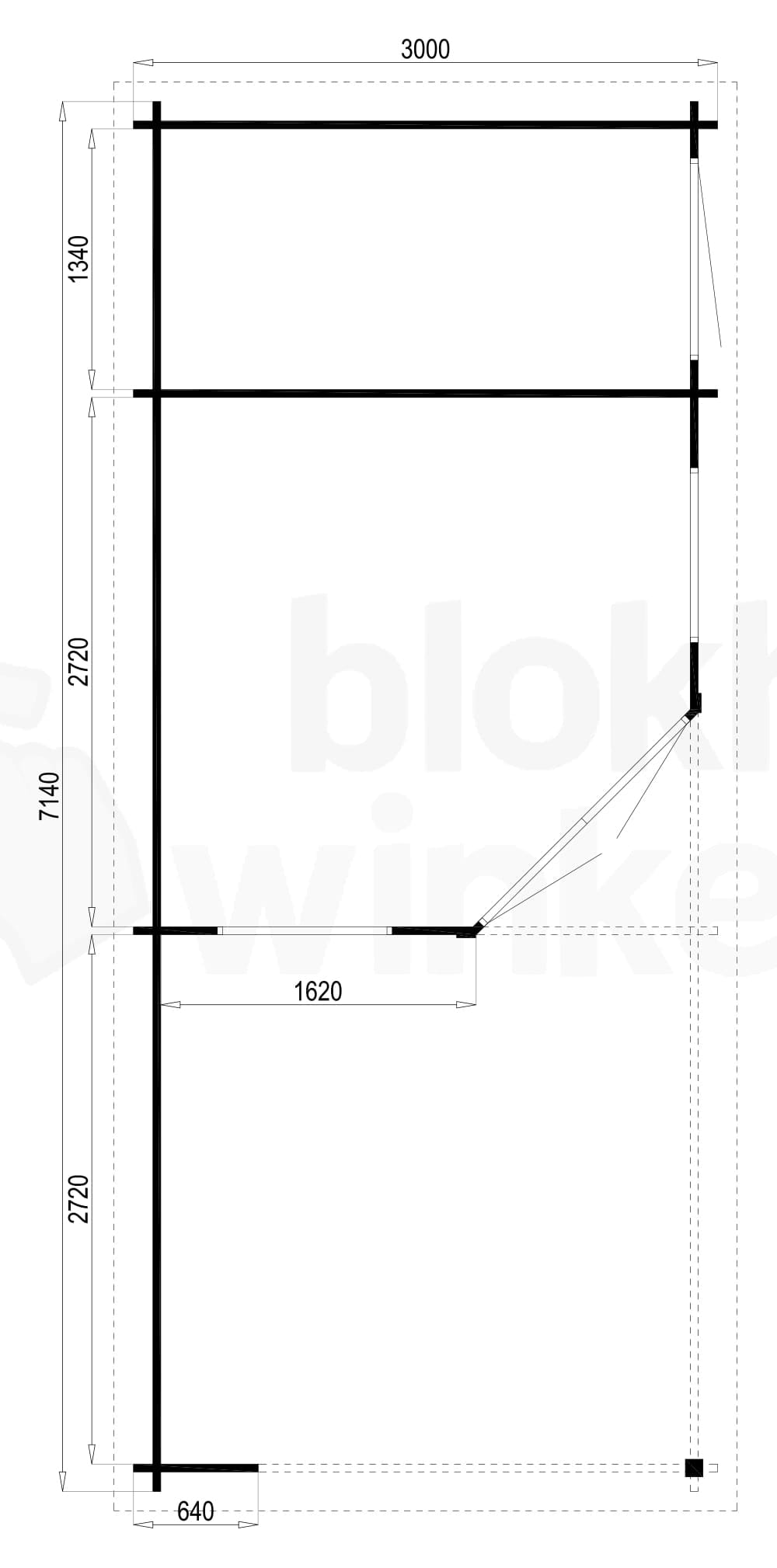 Plattegrond Zaragoza Side geïmpregneerd