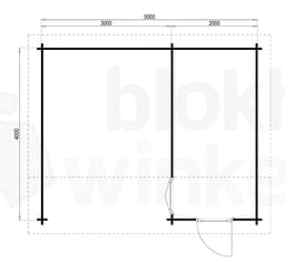 Plattegrond Lugarde blokhut Calais 400x500