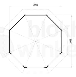 Plattegrond Lugarde tuinhuis Prima Christina