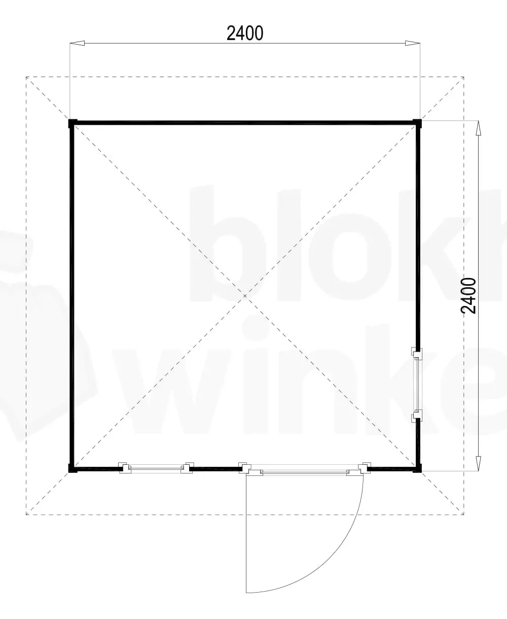 Plattegrond Lugarde tuinhuis Prima Jessica V1 geïmpregneerd Plattegrond Lugarde tuinhuis Prima Jessica V1 geïmpregneerd