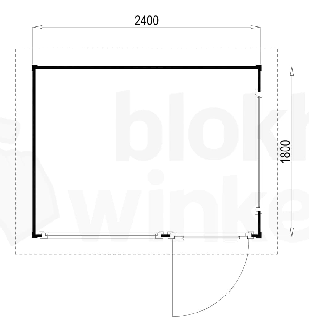 Plattegrond Lugarde tuinhuis Prima Mark 240x180 V1 geïmpregneerd Plattegrond Lugarde tuinhuis Prima Mark 240x180 V1 geïmpregneerd