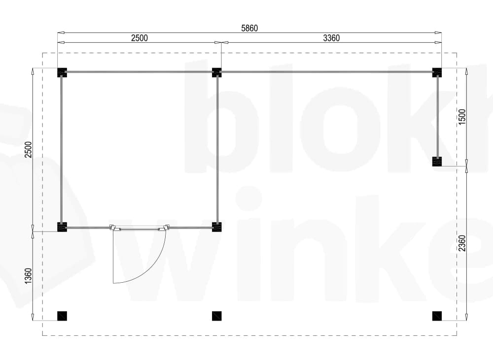 Plattegrond Lugarde blokhut Riverton 386x586 gecoat Plattegrond Lugarde blokhut Riverton 386x586 gecoat