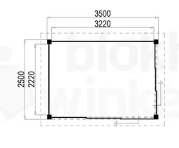 Plattegrond Lugarde Tuinkamer Apeldoorn 350x250