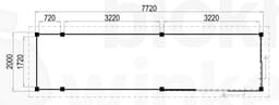 Plattegrond Lugarde Tuinkamer Apeldoorn 772x200 geïmpregneerd