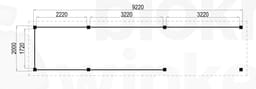 Plattegrond Houten Lugarde Veranda Arnhem 922x200 geïmpregneerd