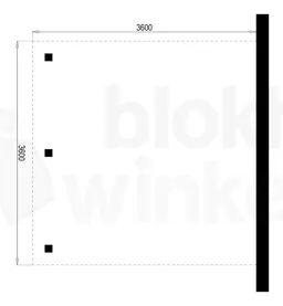 Aanbouw carport Outback Geïmpregneerde Aanbouw Carport 360x360 - Outback - OAC360x360 - 360x360