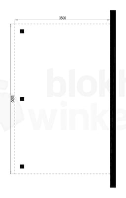 Plattegrond Houten Outback Douglas Aanbouw Carport 350x550