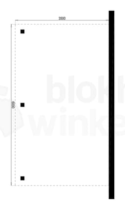 Plattegrond Houten Outback Douglas Aanbouw Carport 350x600