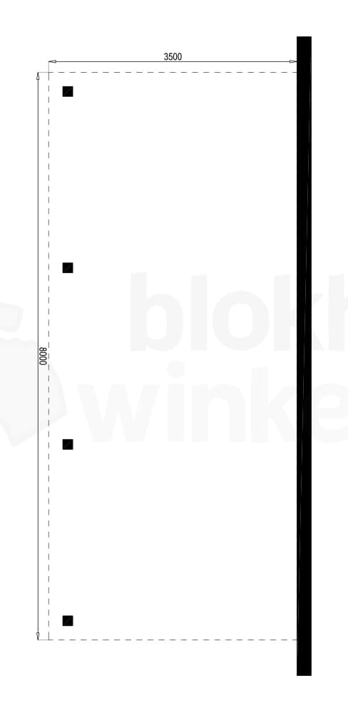 Plattegrond Houten Outback Douglas Aanbouw Carport 350x800 Plattegrond Houten Outback Douglas Aanbouw Carport 350x800