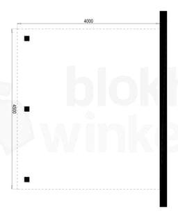 Plattegrond Houten Outback Douglas Aanbouw Carport 400x450