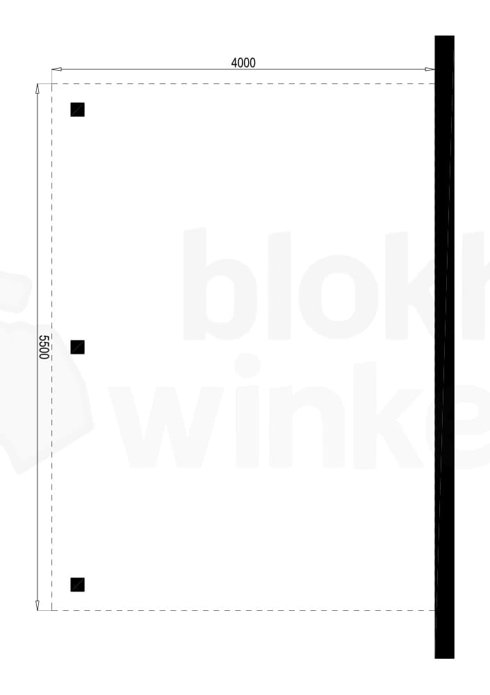 Plattegrond Houten Outback Douglas Aanbouw Carport 400x550 Plattegrond Houten Outback Douglas Aanbouw Carport 400x550
