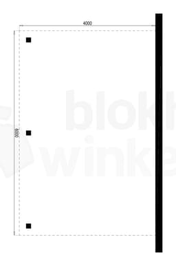 Plattegrond Houten Outback Douglas Aanbouw Carport 400x600