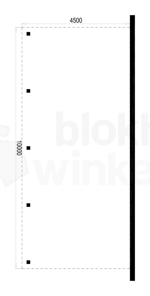 Plattegrond Houten Outback Douglas Aanbouw Carport 450x1000 Plattegrond Houten Outback Douglas Aanbouw Carport 450x1000