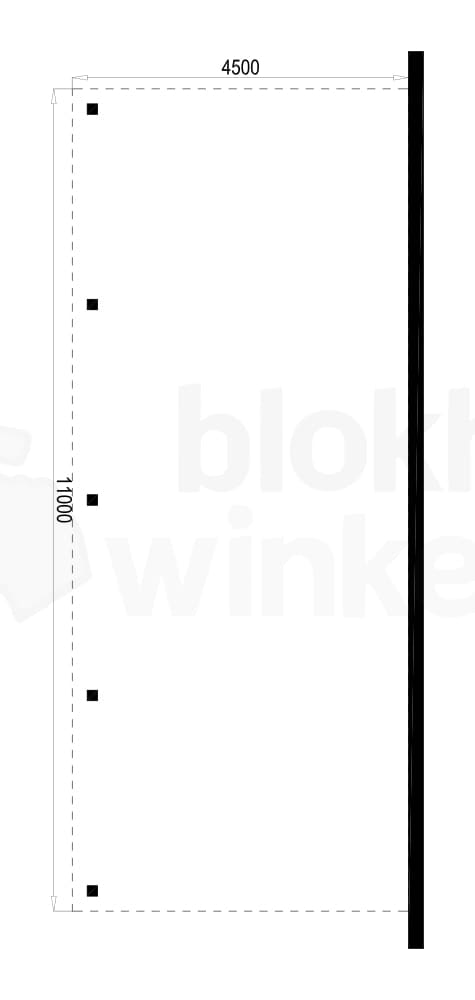 Plattegrond Houten Outback Douglas Aanbouw Carport 450x1100 Plattegrond Houten Outback Douglas Aanbouw Carport 450x1100