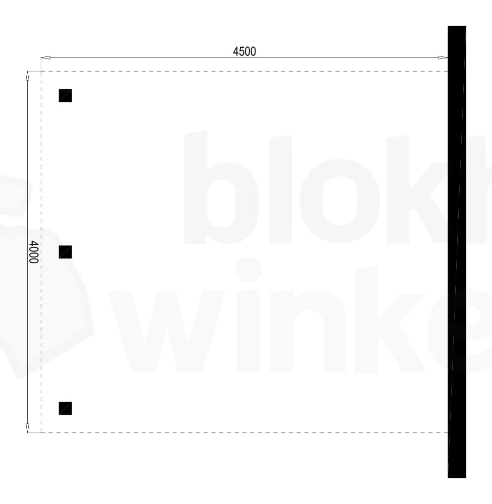 Plattegrond Houten Outback Douglas Aanbouw Carport 450x400 Plattegrond Houten Outback Douglas Aanbouw Carport 450x400