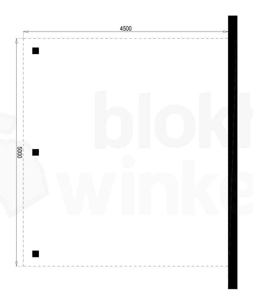 Plattegrond Houten Outback Douglas Aanbouw Carport 450x500 Plattegrond Houten Outback Douglas Aanbouw Carport 450x500