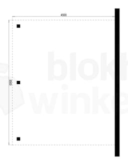 Plattegrond Houten Outback Douglas Aanbouw Carport 450x550