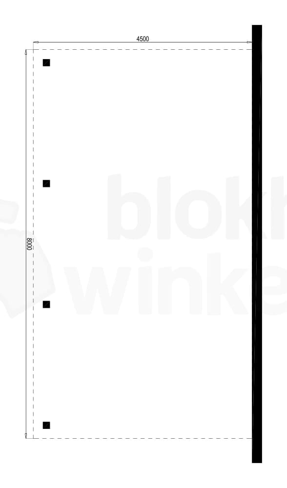 Plattegrond Houten Outback Douglas Aanbouw Carport 450x800 Plattegrond Houten Outback Douglas Aanbouw Carport 450x800