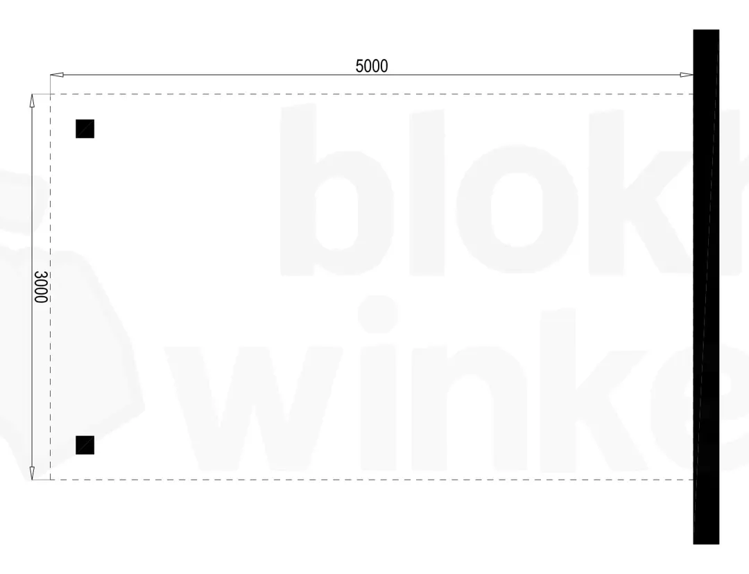 Plattegrond Houten Outback Douglas Aanbouw Carport 500x300 Plattegrond Houten Outback Douglas Aanbouw Carport 500x300