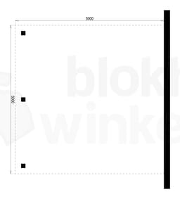 Plattegrond Houten Outback Douglas Aanbouw Carport 500x500