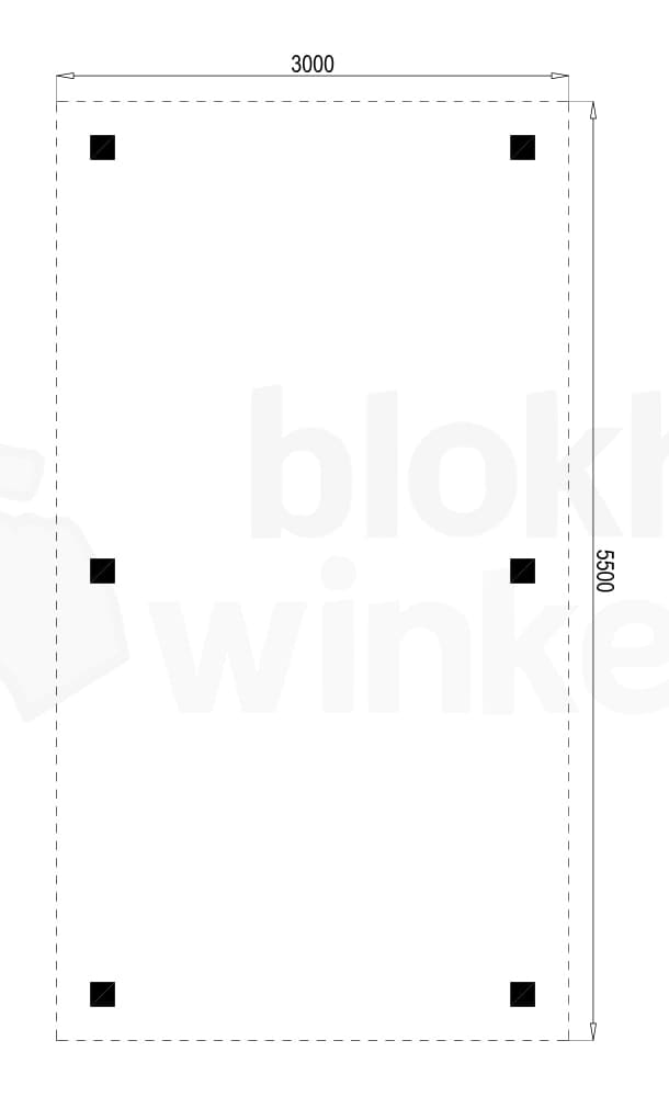 Plattegrond Houten Outback Douglas Vrijstaande Carport 300x550 Plattegrond Houten Outback Douglas Vrijstaande Carport 300x550