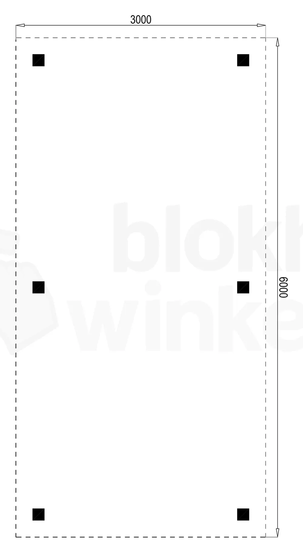 Plattegrond Houten Outback Douglas Vrijstaande Carport 300x600 Plattegrond Houten Outback Douglas Vrijstaande Carport 300x600
