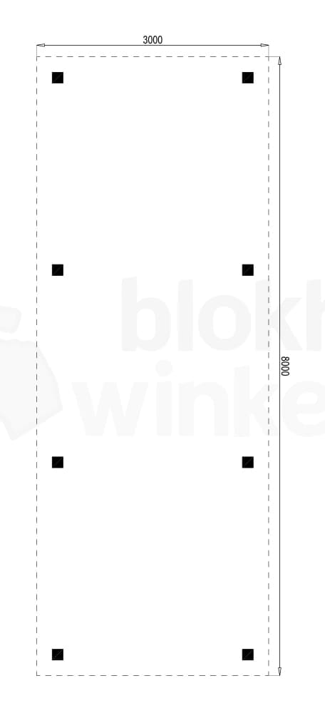 Plattegrond Houten Outback Douglas Vrijstaande Carport 300x800 Plattegrond Houten Outback Douglas Vrijstaande Carport 300x800