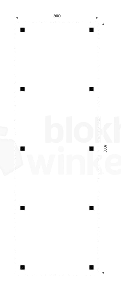 Plattegrond Houten Outback Douglas Vrijstaande Carport 300x900 Plattegrond Houten Outback Douglas Vrijstaande Carport 300x900