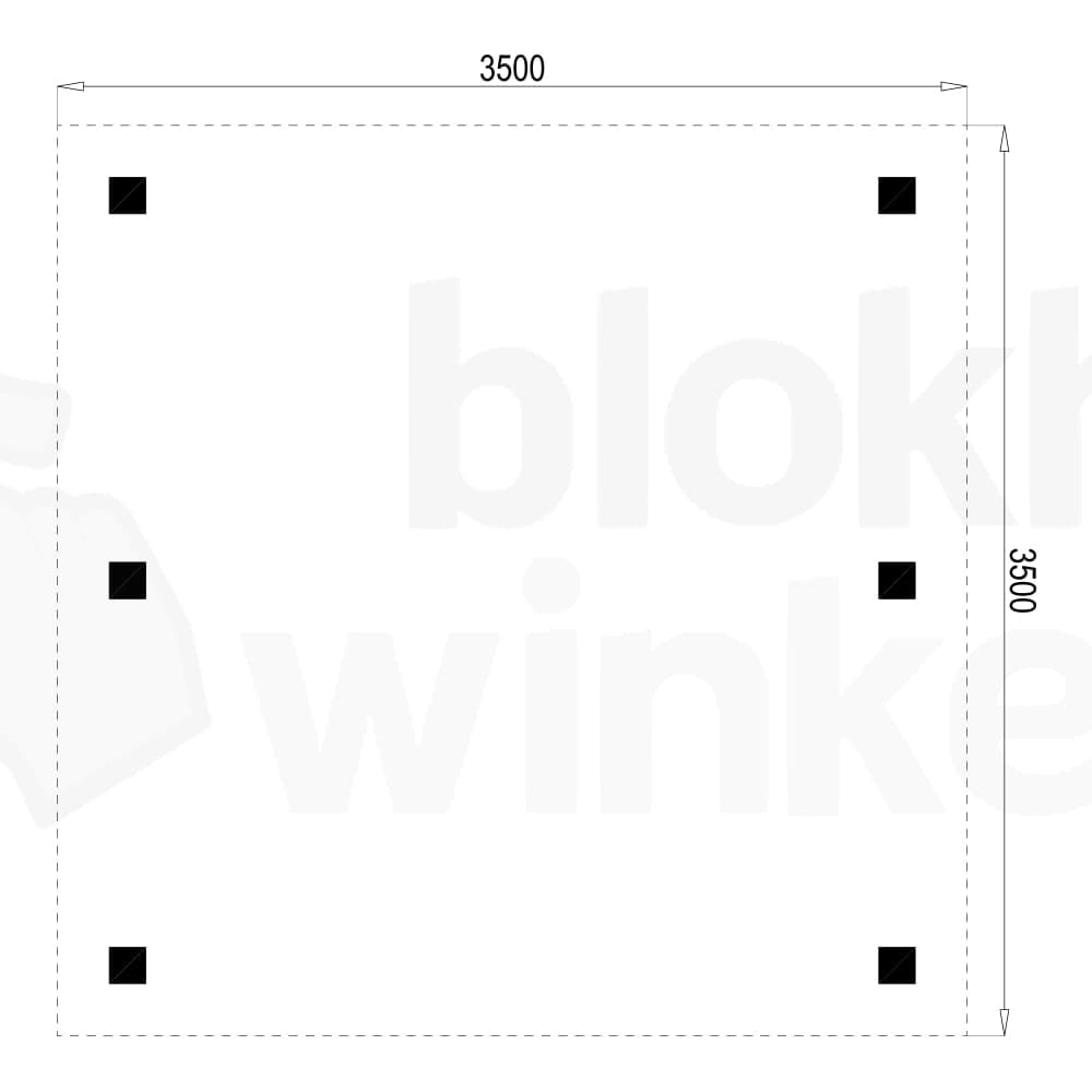 Plattegrond Houten Outback Douglas Vrijstaande Carport 350x350 Plattegrond Houten Outback Douglas Vrijstaande Carport 350x350